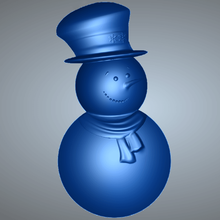 snowman stl natal boneco de neve christmas snow cnc artcam carveco 3d print model - Mito3D