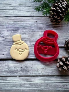 snowman top hat stl file download polymer clay cutter jewelry cookie tool christmas baking tools 3d print model - Mito3D