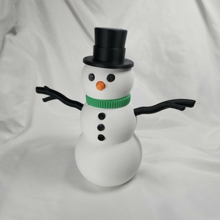 snowman winter christmas snow frosty decoration xmas decor froze ice snowy 3d print model - Mito3D
