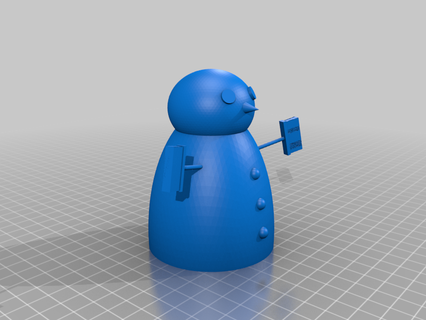 snowmand - boneco neve christmas snow snowman decor 3d print model - Mito3D