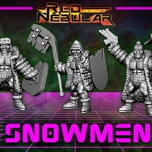 snowmen raiders game snowman fallout 40k wasteman fur barbarian post apocalypse 3d print model - Mito3D