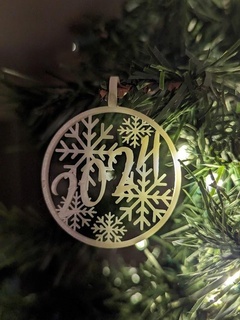 nevoso 2024 pendente Natale ornamento casa ornamenti albero decorazione decorare sospeso anno anni 3d print model - Mito3D