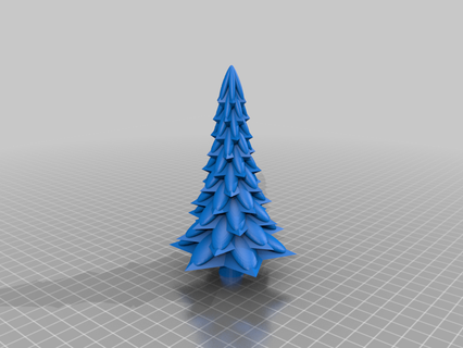 snowy christmas tree decor 3d print model - Mito3D