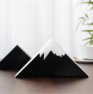 schneebedeckt Berg Serviette Ring Serviette Ring Tabelle elegant Berg 3d print model - Mito3D