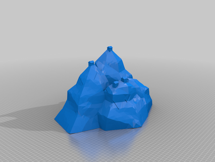 snowy mountain top household 3d print model - Mito3D