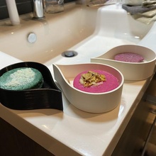 boîte à savon rosée de la conception maison goutte d'eau salle bain bains organisateur organique le 3d print model - Mito3D