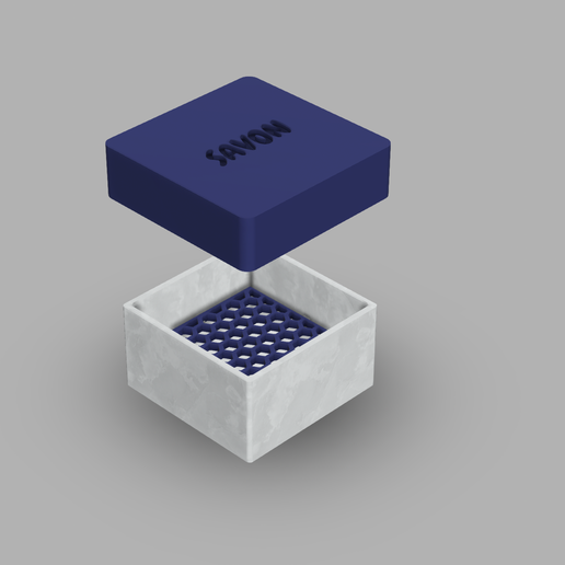 jabón caja v2 3D print model - Mito3D