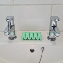 soap dish bathroom cleaning wiggle funky 3d print model - Mito3D