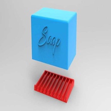 sabun tabak örtmek Kulp destek tepsi banyo 3d print model - Mito3D