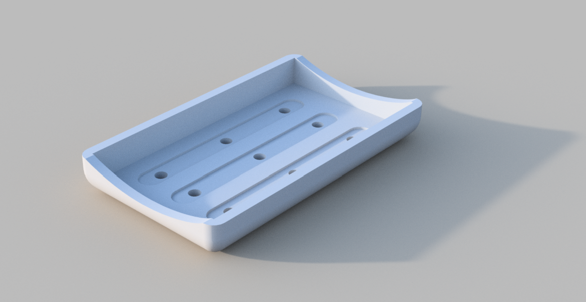 soap dish drainage home savon porte porte-savon cuisine kitchen bathroom 3D print model - Mito3D