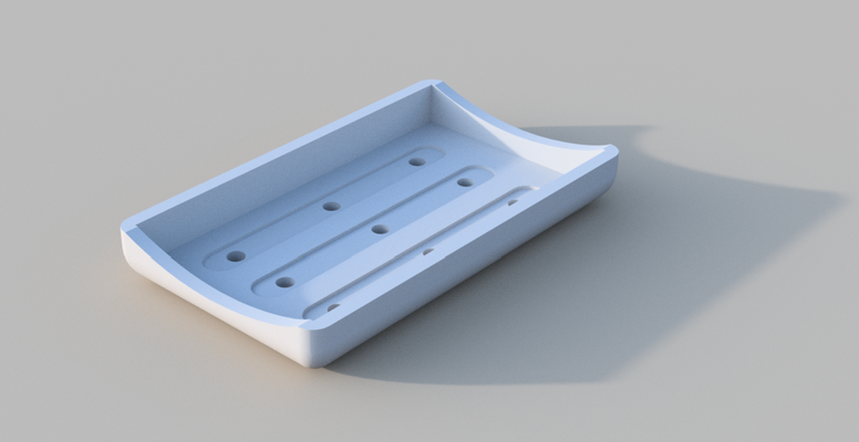 savon plat drainage accueil maison porte cuisine salle bains 3d print model - Mito3D