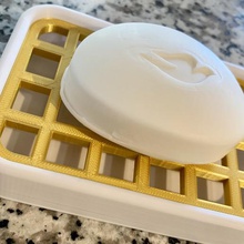 jabonera de drenaje casa cuarto baño titular la esponja plato jabón el 3d print model - Mito3D