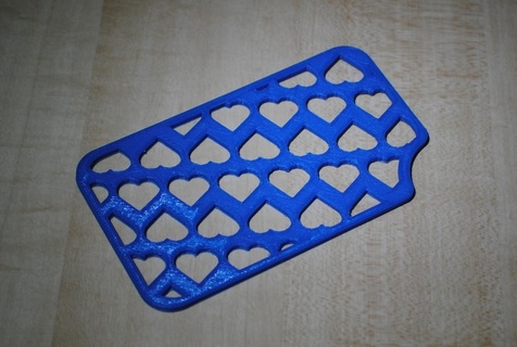 soap dish grate - hearts bathroom 3d print model - Mito3D
