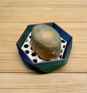Sabonete prato octógono poli gotejamento bandeja geométrico chuveiro banheira banho cozinha 3d print model - Mito3D