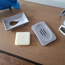 soap dish sledge & pebble 3d print model - Mito3D