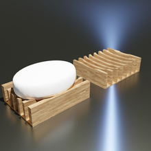 soap dish stripes water escape print-in-place bath shower 3d print model - Mito3D