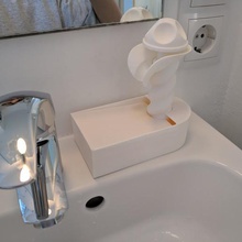 soap dispenser moineau sanatı ev sanat spiral sabun-dispenser sabun 3d print model - Mito3D