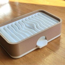 soap holder drainer bathroom dish tray 3d print model - Mito3D