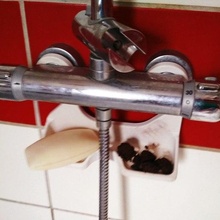 sapone titolare supporto doccia vasca bagno mixer porta rubinetto 3d print model - Mito3D
