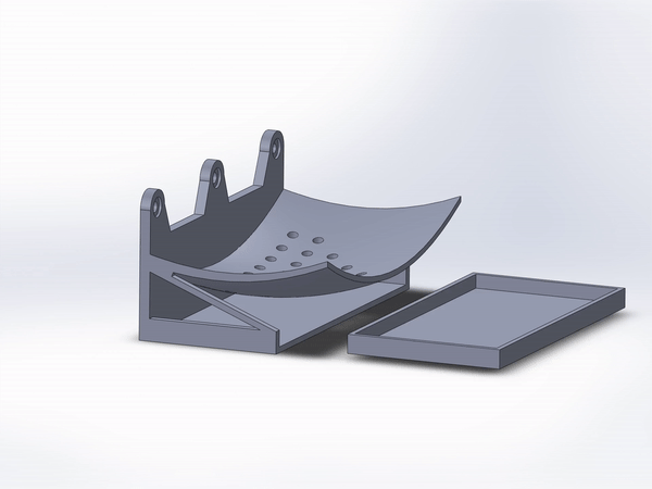 savon titulaire soutien capture plateau mur monter salle bains cuisine 3D print model - Mito3D