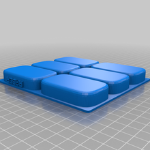 soap mold - guest size 3d print model - Mito3D