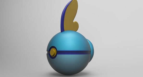 sangloter Balle Pokémon pokeball entrée porte clés épée bouclier 3d print model - Mito3D