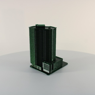 sobro tower - nashville tn usa architecture building complex landmark torre apartment miniworld miniworld3d condo 3d print model - Mito3D
