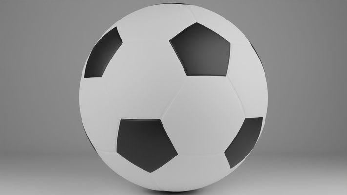 fußball ball sport spiel ausrüstung charakter stadion liga spieler tor mannschaft champion wettbewerb 3d print model - Mito3D