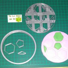 bola de futebol vários sharp 3d print model - Mito3D