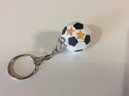 soccer ball balloon sport key ring games 3d print model - Mito3D