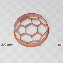 ballon de soccer à l'emporte-pièce la maison football balle les témoins cutter 3d print model - Mito3D