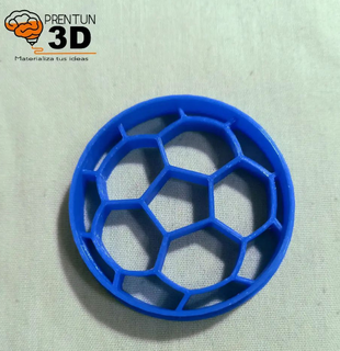soccer ball cookie cutter cutters 3d print model - Mito3D