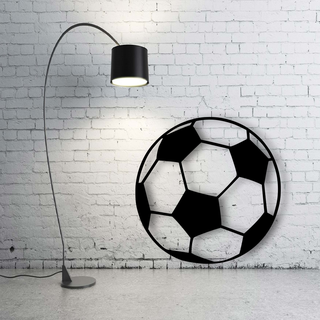 futebol bola parede decoração esporte tabela 3d print model - Mito3D