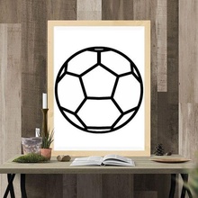 soccer ball wall sculpture football table 3d print model - Mito3D