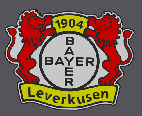futebol bayer 04 leverkusen conduziu caixa luz fu bola lampe luminária diversão clube fc emblema logotipo deko dekor 3d print model - Mito3D