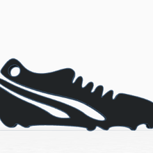 soccer boot keychain 3d print model - Mito3D
