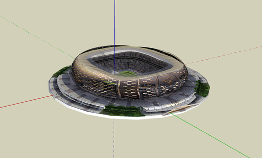 futebol cidade estádio Joanesburgo 2023 nfl nba mlb nhl sul África mundo copo 3d print model - Mito3D