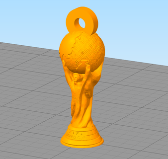 soccer fifa world cup keychain llavero copa mundial de f tbol argentina champion 3d print model - Mito3D