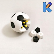 soccer k-pin puzzle sports football toy 3d print model - Mito3D