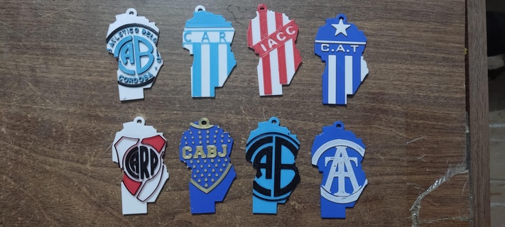 soccer key rings province cordoba chains workshops belgrano mouth river racing institute 3d print model - Mito3D