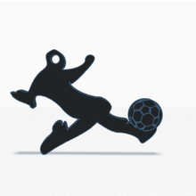 soccer keychain 3d print model - Mito3D