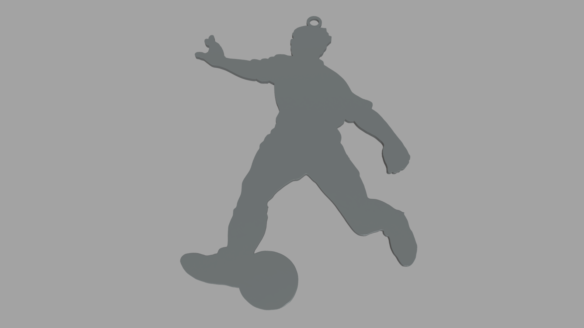 futebol chaveiro jogador bola esporte joalheria jogos olimpíadas mundo europeu campeonato concorrência 3D print model - Mito3D