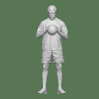soccer player people character 3d print model - Mito3D