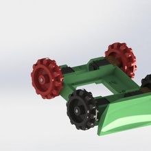 robô jogador de futebol 4 motores vários pololu 22t pista caterpillar 3d print model - Mito3D