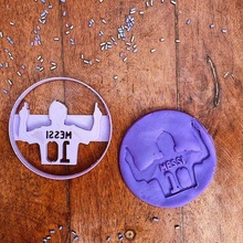 futebol conjunto biscoitos bola maradona messi selos biscoito cortador tbol pára galletitas pelota 3d print model - Mito3D