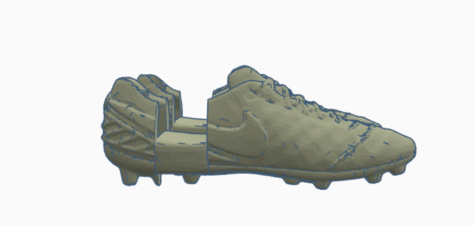 soccer shoe phone holder Tools art 3d print model - Mito3D