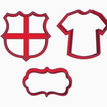 soccer shirt logo shield cookie cutters 3d print model - Mito3D