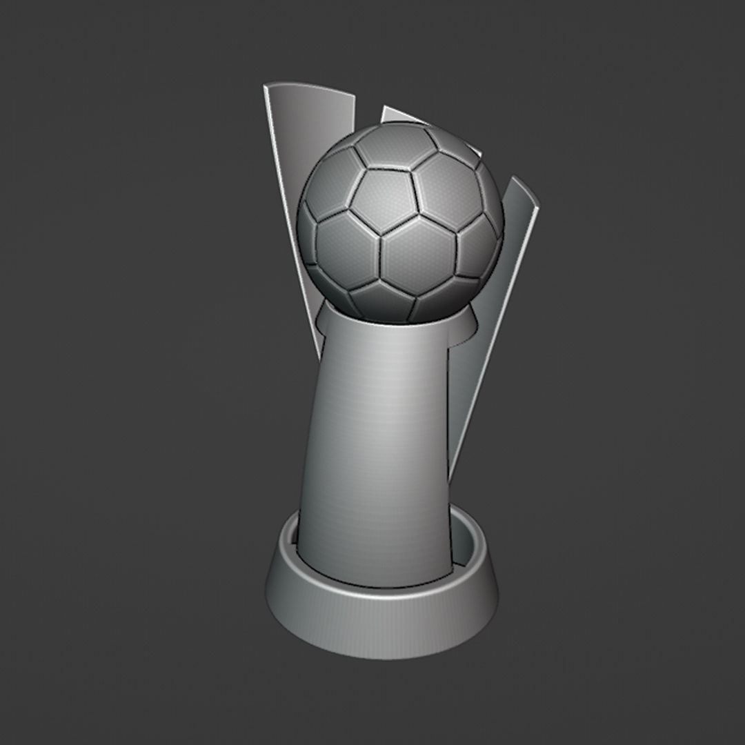 football trophée 3D print model - Mito3D