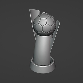 soccer trophy 3d print model - Mito3D