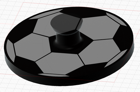 Futbol topu pul Sanat kurabiye Gıda kabartma çocuklar Parti oyuncak top spor 3d print model - Mito3D